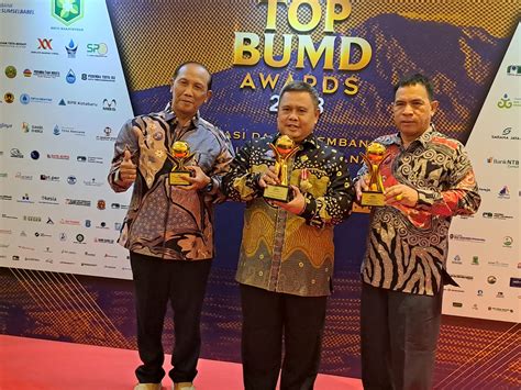 Penghargaan Top Bumd Awards Perumda Air Minum Tirta Arut Predikat