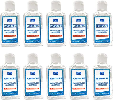 100 X 60ml Instant Hand Sanitiser Gel Flip Cap Multipack From Handsafe