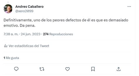 Andres Caballero On Twitter Ahora Bien Creer A Yo Que Menoni Me