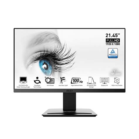 MSI PRO MP223 22 INCH 100HZ 1MS FHD ULTRA SLIM FRAMELESS MONITOR