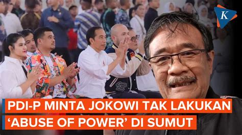 Bobby Nasution Maju Pilkada Sumut PDI P Khawatir Jokowi Ikut Cawe Cawe