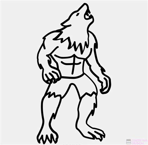 ᐈ Dibujos de hombres lobos 1000Para decorar Hoy Dibujos para Colorear