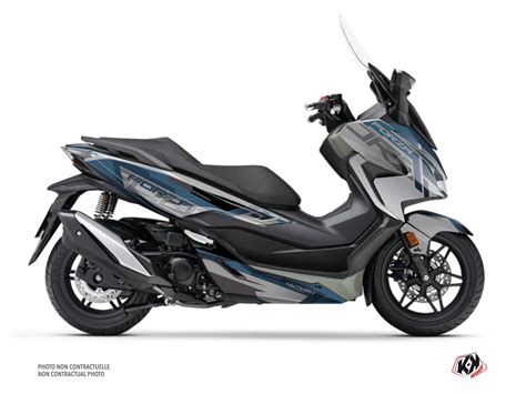 Honda Forza 350 Maxiscooter Challenge Graphic Kit Grey - Kutvek Kit Graphik