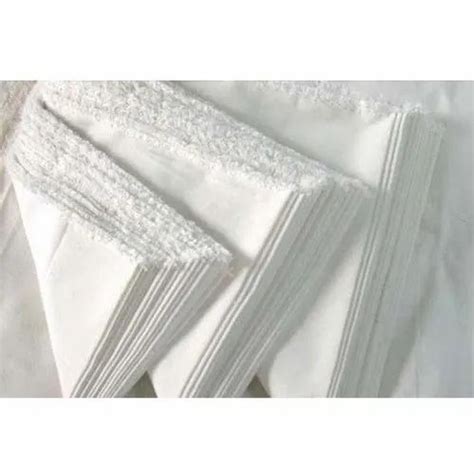 White Plain Micro Polyester Fabric GSM 55 80 GSM At 65 Meter In