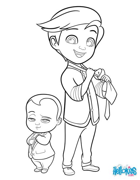 Dibujos Para Colorear Boss Baby E Tim