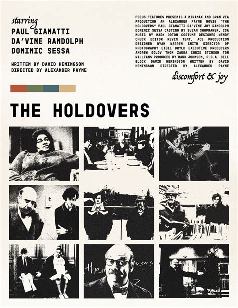 The Holdovers Movie Poster in 2024 | Graphic poster, Film poster design, Movie posters