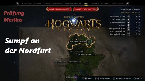 Merlins Prüfung Hogwarts Legacy Sumpf an der Nordfurt Fundorte