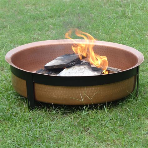 copper fire pit zaza homes