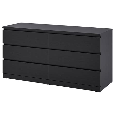 MALM 6 Sahtliga Kummut Mustjaspruun 160x78 Cm IKEA Eesti