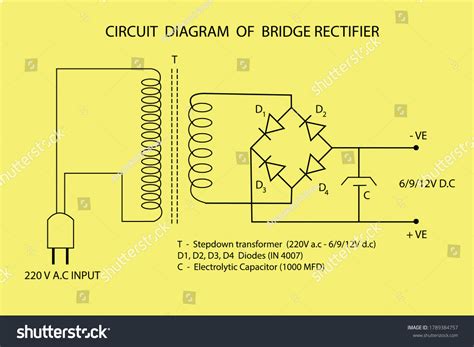 Vector Line Diagram Rectifier Circuit Stock Vector (Royalty Free) 1789384757 | Shutterstock