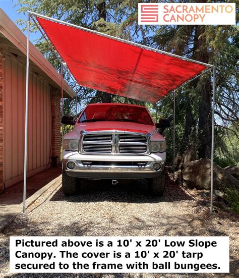 Slope Lean To Canopy Fittings Kits DIY Greenhouse RV Boat Carport