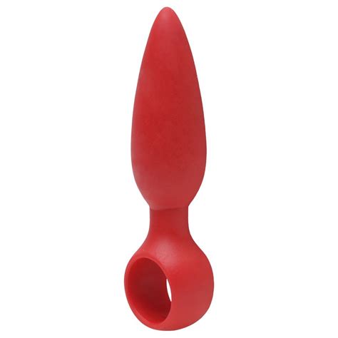 Plug Anal Iniciante Intensive Em Silicone 7cm X 2 5cm Vermelho Sex