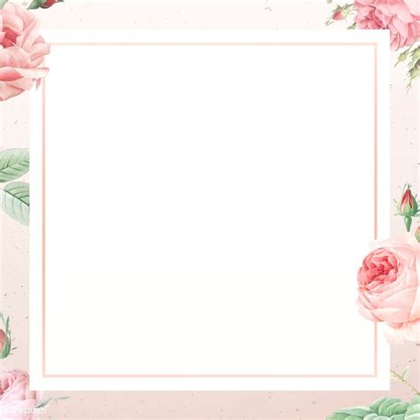 Pink rose pattern on white background vector | premium image by ...