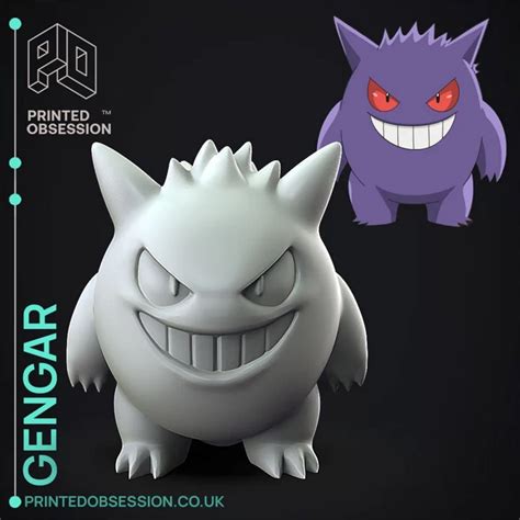 Download Free High-Quality Gengar 3D Model For Printing & DAZ Studio| AssetsFree.com