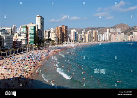 Benidorm Playa Levante Costa Blanca Spain Stock Photo Alamy