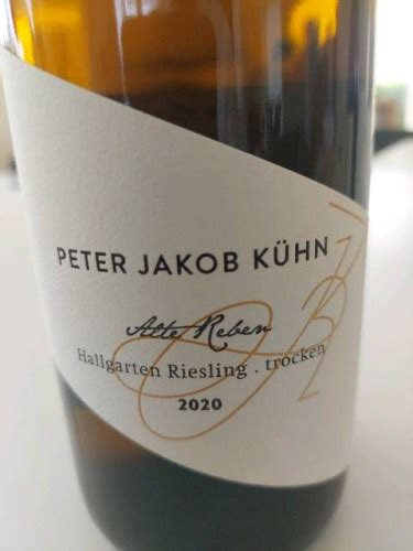 Peter Jakob Kühn Alte Reben Hallgarten Riesling Trocken Vivino US