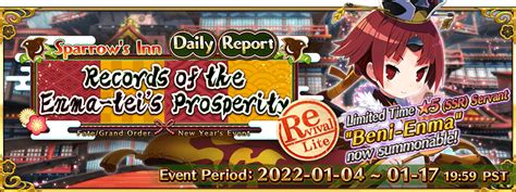 Revival New Year 2021 Event Sparrow S Inn Daily Report Lite Fate