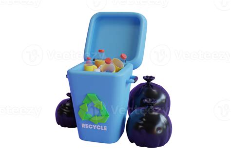 Recycle For Save The Earth And Keep Environment Plastic 3d