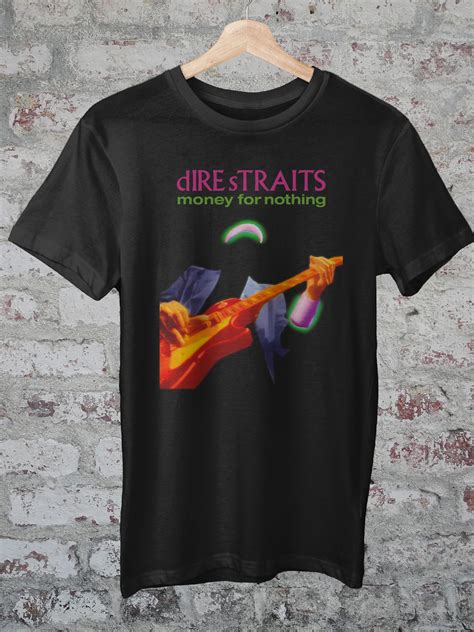 T Shirt Quality Camiseta Dire Straits Money For Nothing R Em