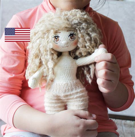 Crochet Basic Body Crochet Doll Embroidery Eyes Pattern Etsy