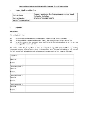 Fillable Online Icta Draft New Eoi Form V Doc Icta Fax Email Print