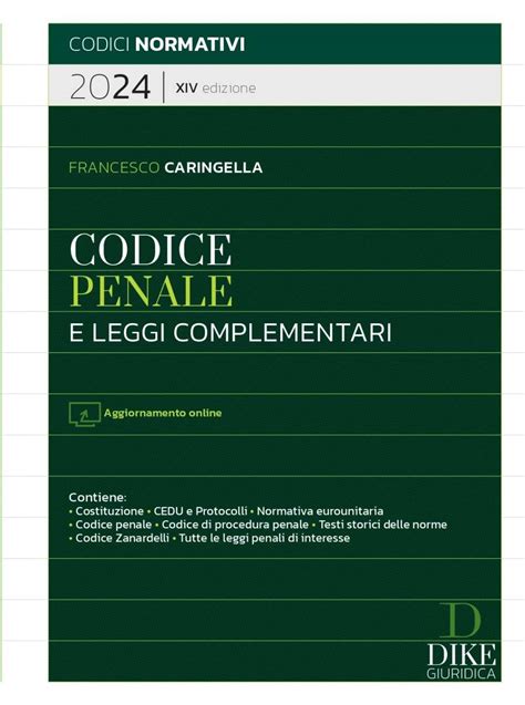 Codice Penale E Leggi Complementari Magistratura Caringella