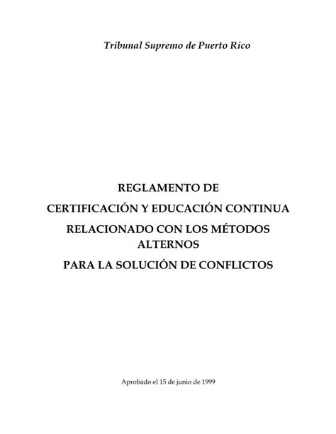 Pdf Reglamento De Certificaci N Y Educaci N Pdf Filereglamento De