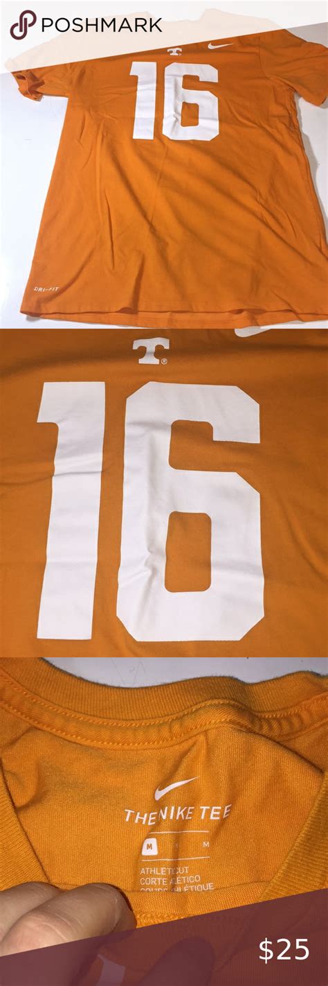 Mens Nike Tennessee Vols T Shirt Peyton Manning Shirts Peyton