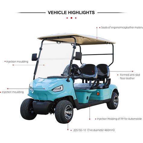 MMC New Design 72V 4 Seater Electric Golf Car Club Car 48V Lithium