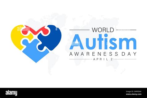 National Autism Awareness Month Observed Every Year Of April Vector