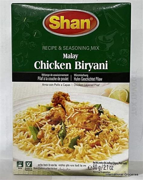 Shan Malay Chicken Biryani 60g - GS International Groceries - GS ...