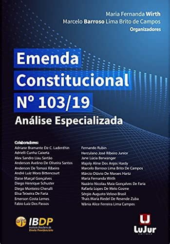 Livro Emenda Constitucional Nº 103 19 Análise Especializada Pdf