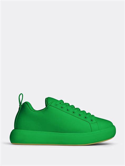 Bottega Veneta Sneaker Leather Tennis Calf in Green for Men | Lyst