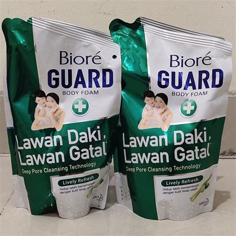 Jual Biore Guard Body Foam Ml Refill Lively Refresh Sabun Mandi Cair