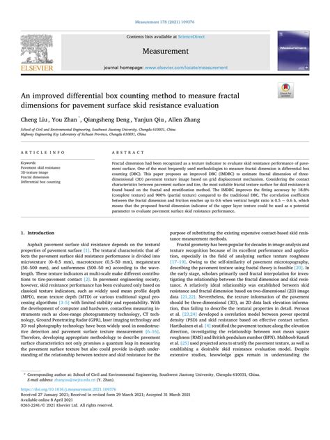 Pdf An Improved Differential Box Counting Method To Measure Fractal