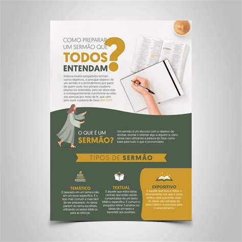 Infográfico Como Preparar um Sermão que Todos Entendam Enxertados