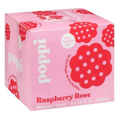 Poppi 4pk Raspberry Rose - Walmart.com