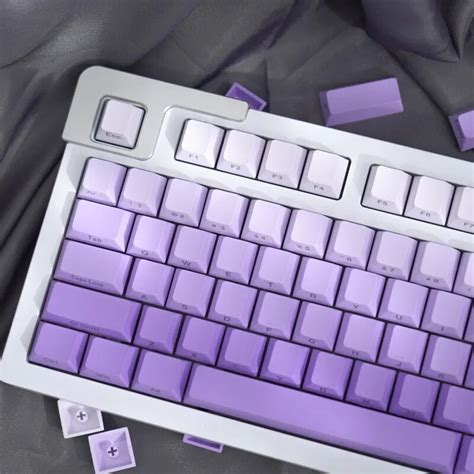 Gmk Tasti Viola Sfumato Con Incisione Laterale Pbt Dye Sublimation