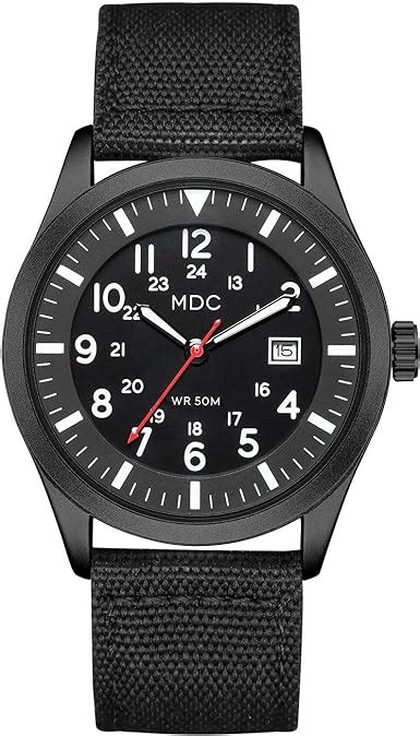 Milit R Uhr Herren Armbanduhr Schwarz Herrenuhr Outdoor Analog Quarz