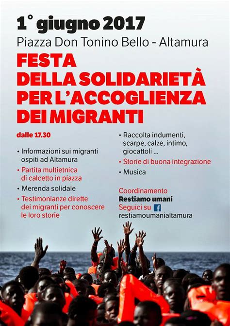 Festa Della Solidariet Per L Accoglienza Dei Migranti Enzo Colonna