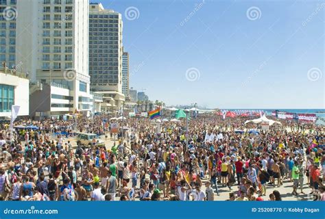 Tel Aviv Gay Pride Party Editorial Image Image Of Homosexual 25208770