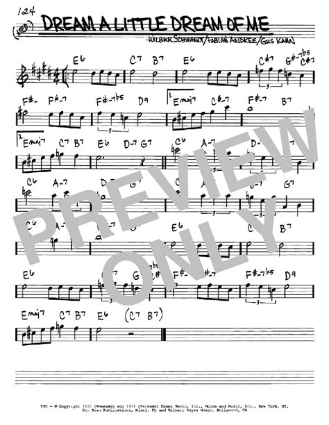 dream a little dream sheet music 8