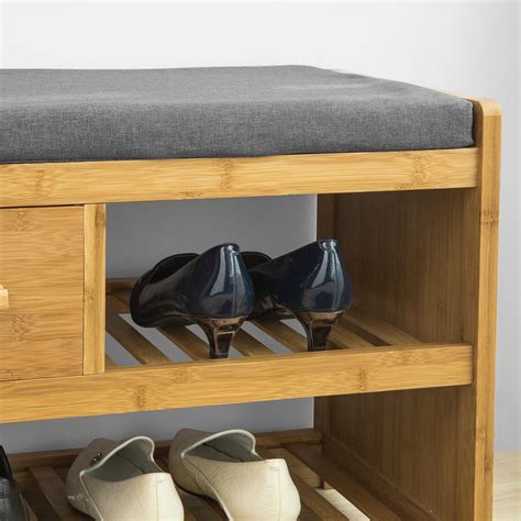 Étagère à Chaussures avec tiroir Banquette Siège pour chausser FSR75 N