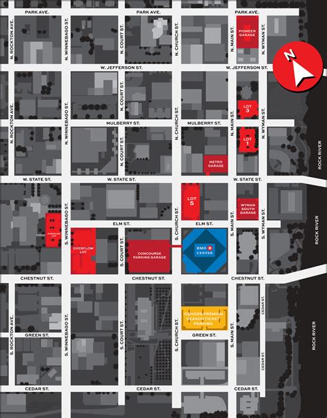 Rockford IceHogs Parking Directions