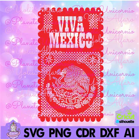 Papel Picado Viva México Papel Picado Mexico Viva Mexico Etsy México