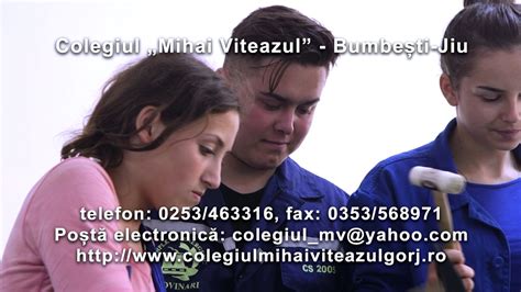 Colegiul Mihai Viteazul Bumbesti Jiu Film Prezentare YouTube