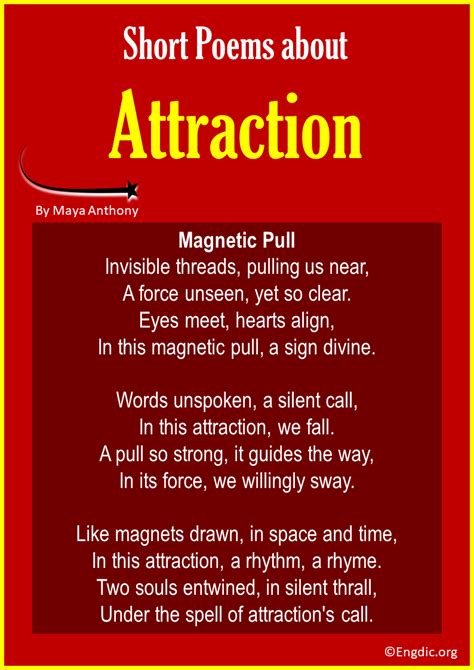 10 Best Short Poems About Attraction Engdic