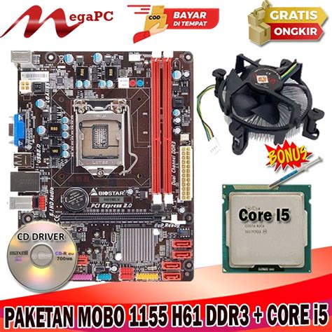 Jual Paket Motherboard Lga H Ddr Processor Core I Fan