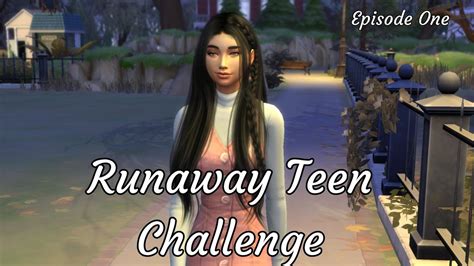 The Sims 4 Runaway Teen Challenge Episode 1 Homeless Youtube