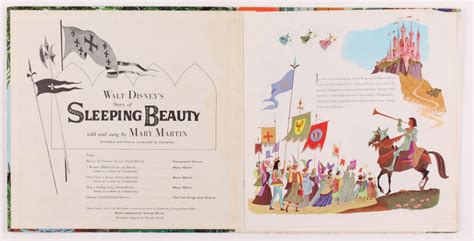 Vintage 1958 Walt Disney Sleeping Beauty Vinyl Lp Record Album